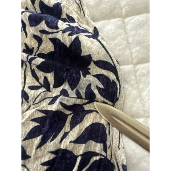 THE PODOLLS Womens Top XS Blue Floral Jersey Knit Casual Summer Relaxed Fit - Picture 4 of 10